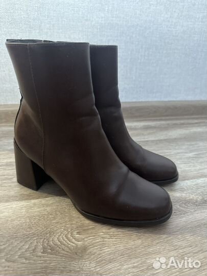 Коричневые ботильоны 38 размер, весна-осень