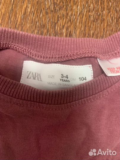 Комплект для девочки Zara размер 104