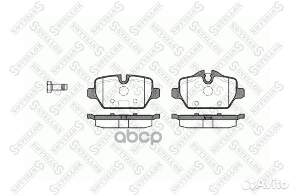 Колодки тормозные BMW E87 1.6I/1.8D 04- задн. 1