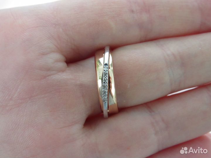 Бриллианты Серебряное кольцо Серебро 925 Клейма