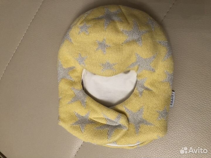 Новая демисезонная шапка шлем р. 40