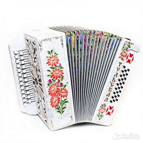 Тульская гармонь 301М Белая, Новая