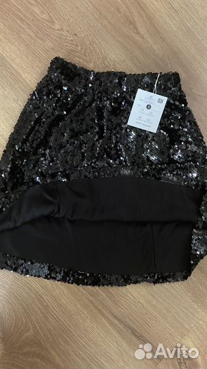 Юбка с пайетками