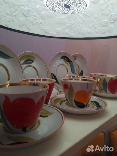 Редкие чайные пары Кфз.Чайка.руч.роспись