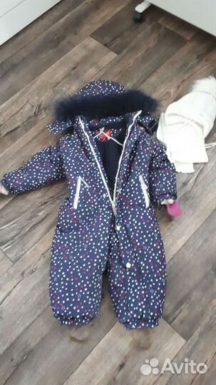 Зимний комбинезон для девочки 98