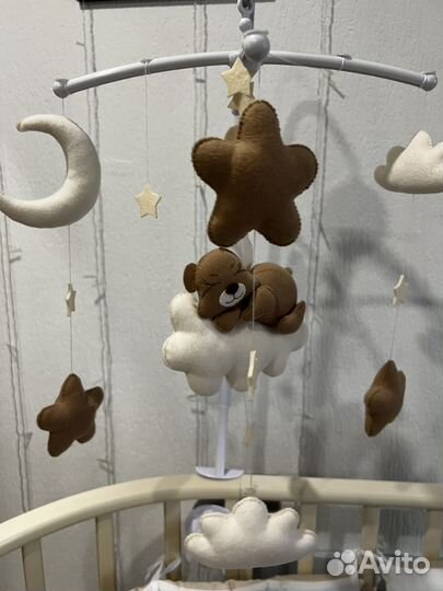 Детский мобиль из фетра