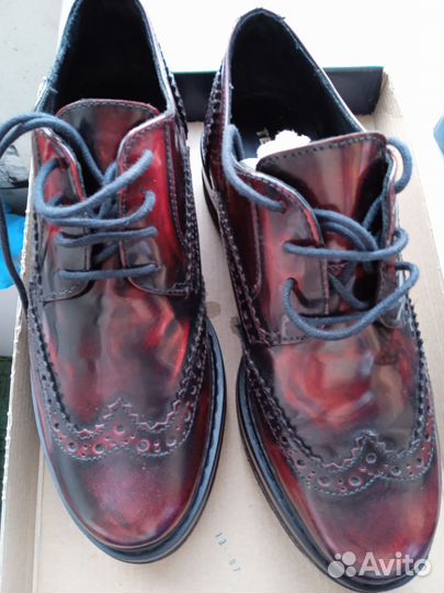 Новые полуботинки из натуральной кожи Терволина