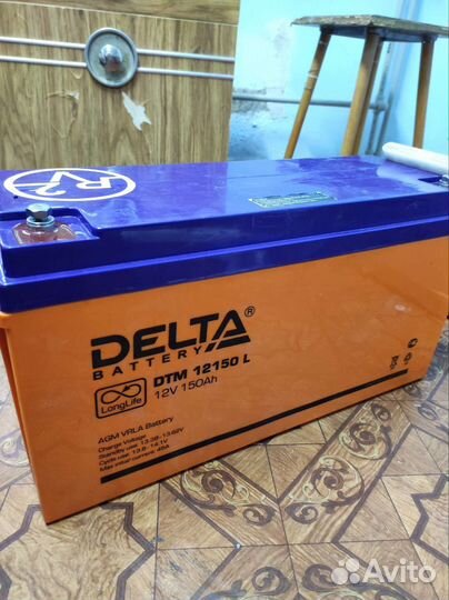 Аккумулятор гелевый 150 ah. ам.Дельта12150L. Delta