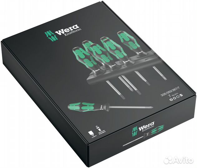 Набор отверток wera Kraftform Plus Lasertip 335/35