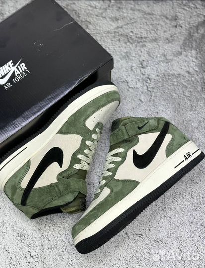 Мужские зимние кроссовки Nike air force 1 высокие