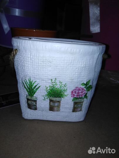 Кашпо керамика