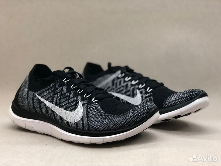 Free 4.0 flyknit women's black white grey best sale