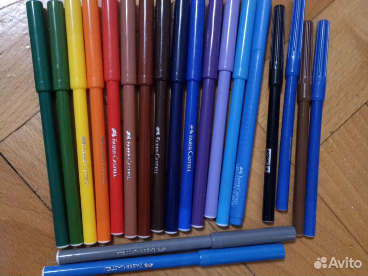 Акварель,гуашь,карандаши,фломастеры Faber castell
