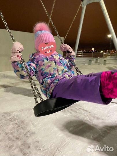 Зимний костюм для девочки 98 сиреневый