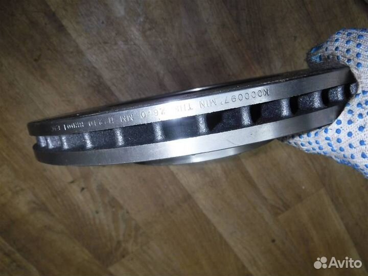 Диск тормозной передний вентилируемый Ford Mondeo