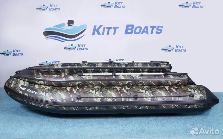 Лодка пвх kitt boats 410 нднд с фальшбортом