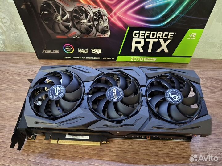 Видеокарта asus GeForce RTX 2070 super strix
