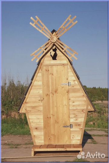 Дачный туалет с декором и установкой SOV