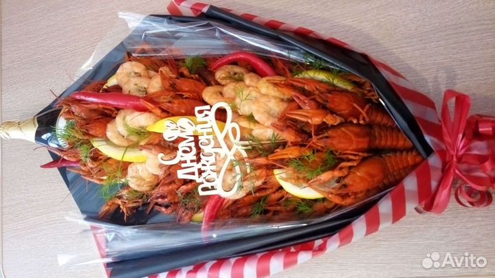 Раки, букеты, мужские букеты