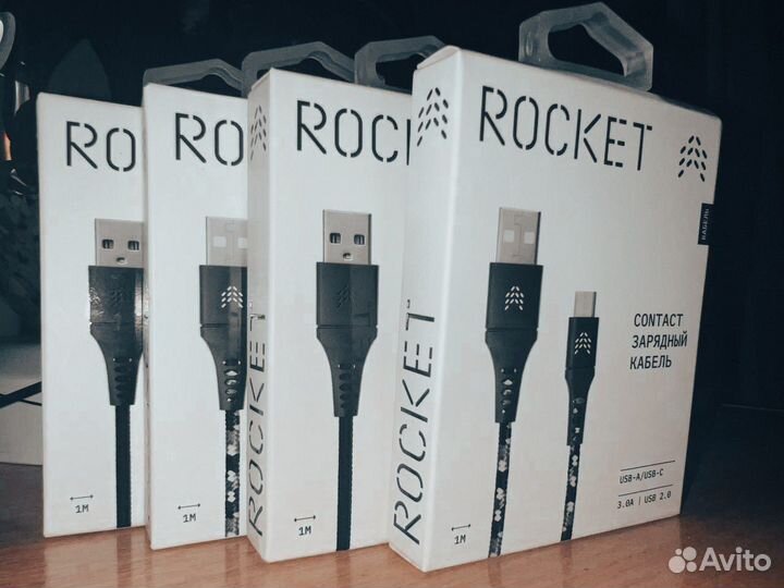 Дата-кабель Rocket Contact USB-A - USB-C 1м