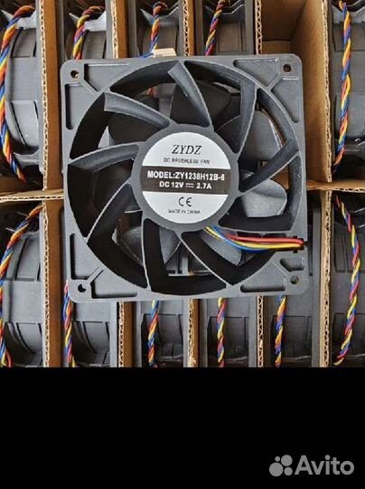 Вентиляторы для Асиков 120 мм. 2.7А. 4pin 30см