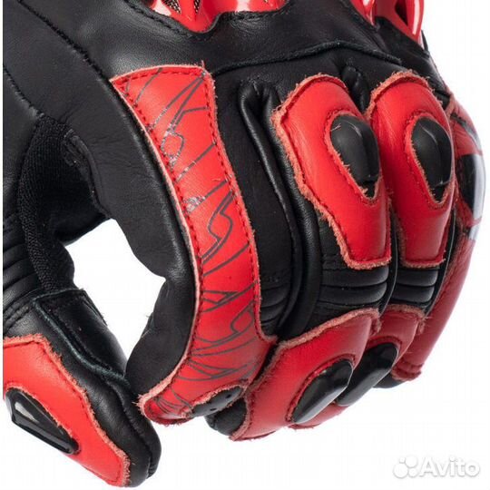 Spyke tech race Black Red Racing Leather Motorcycl