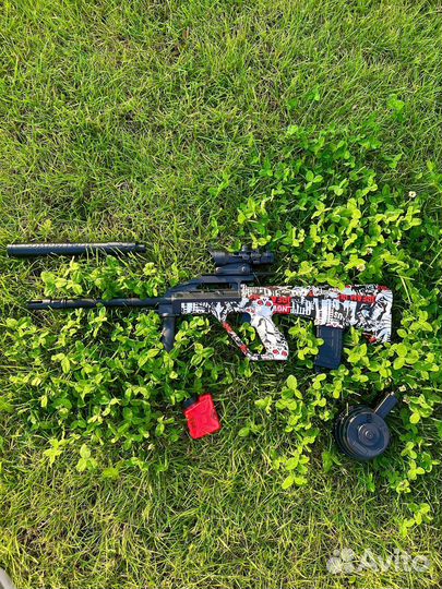 Игрушечный автомат AUG, стреляет шарами орбиз