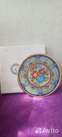 Декоративная тарелка cearco 24к