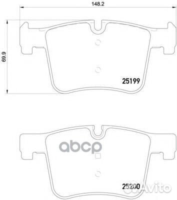 Колодки BMW 1 (F20) 11/10- P06075 Brembo