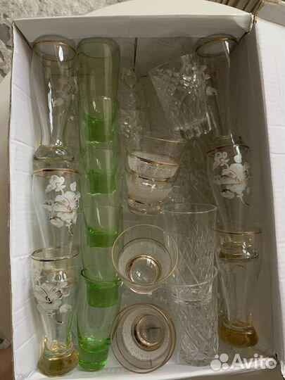 Рюмки хрусталь и тонкое стекло