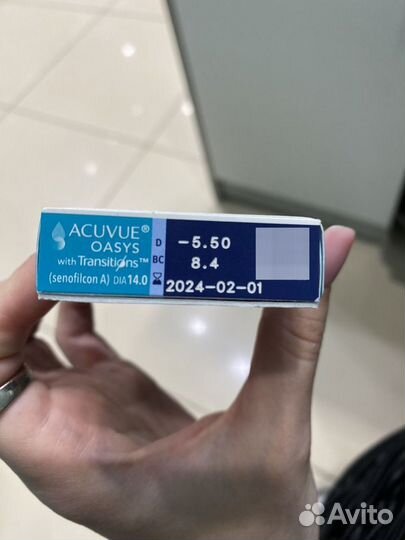 Линзы acuvue oasys transitions,оригинал