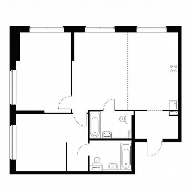 3-к. квартира, 80,5 м², 11/25 эт.