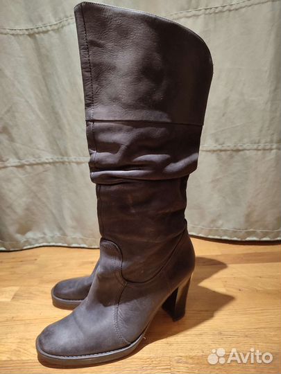 Сапоги натуральная кожа 37