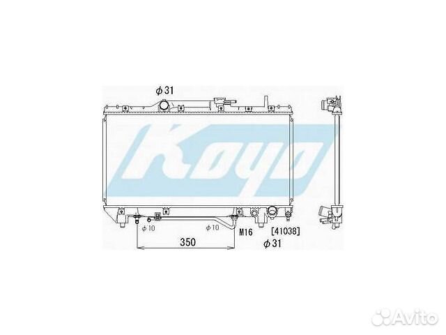 Радиатор охлаждения AT 2L Carina E Corona Caldina