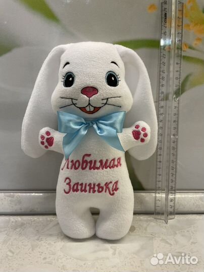 Мягкая игрушка зайчик ручной работы