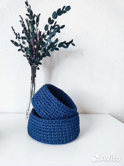 Корзины вязанные