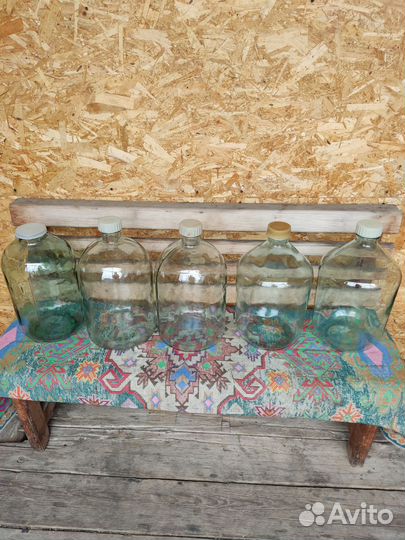 Бутыли стеклянные 10 л