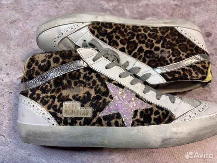 Кеды Golden Goose Midstar Leopard Limited Edition