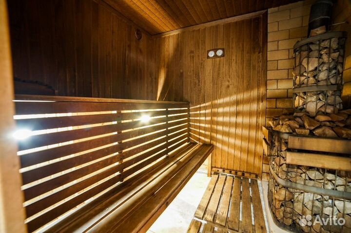Русская баня на дровах с бассейном