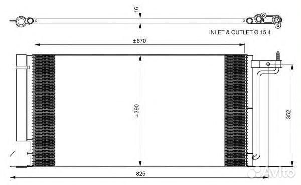 Конденсер с осуш. FO Focus III 350051 NRF