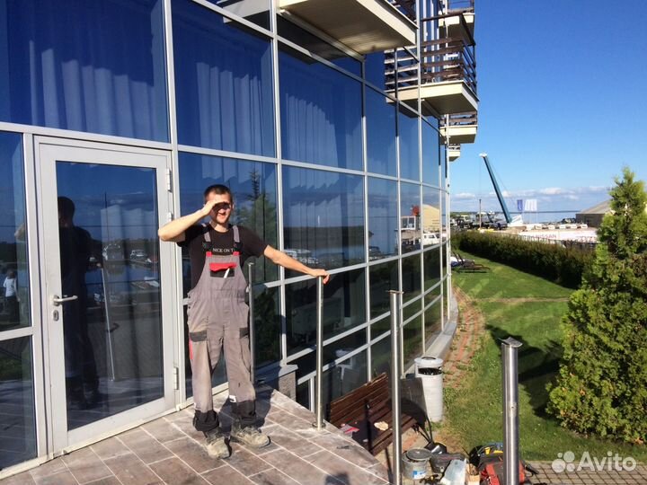 Изготовление и монтаж перил из нержавеющей стали