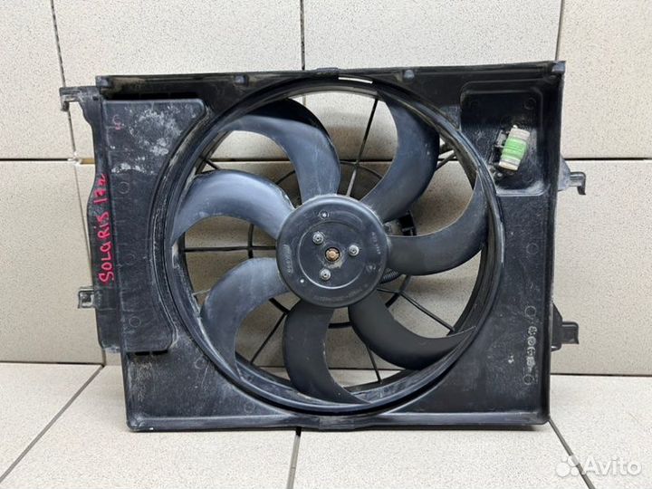 Вентилятор радиатора Hyundai Solaris седан G4FG
