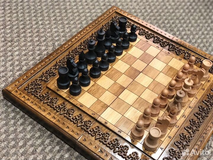 Шахматы, нарды, шашки 3 в 1