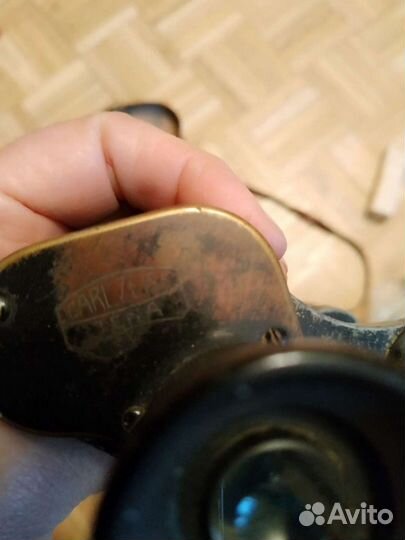 Бинокль carl zeiss 8кратный. Кожаный чехол 1909гг