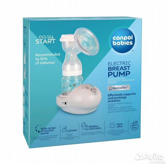 Молокоотсос электрический canpol babies