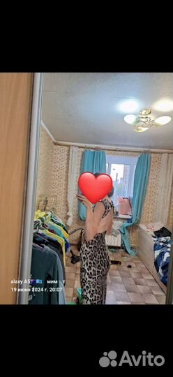 Платье леопардовое в пол