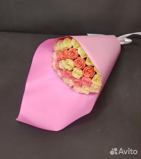 Розы из Бельгийского Шоколада - 29 шт в Букете