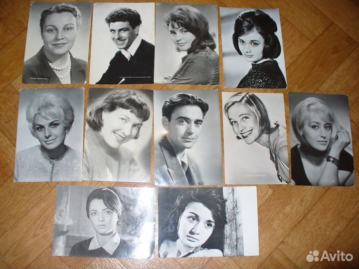 Открытки Советские артисты и других стран