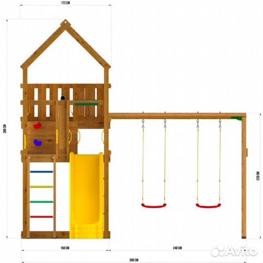 Детская площадка Jungle Gym JP9 