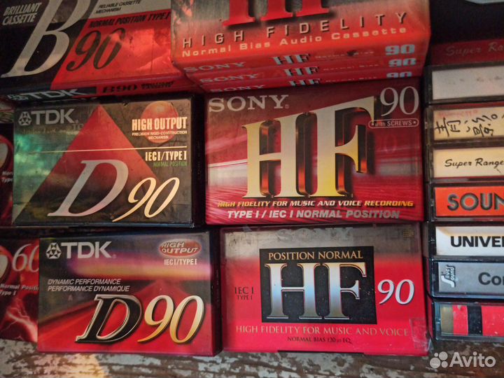 Аудиокассеты новые запечатанные Sony TDK
